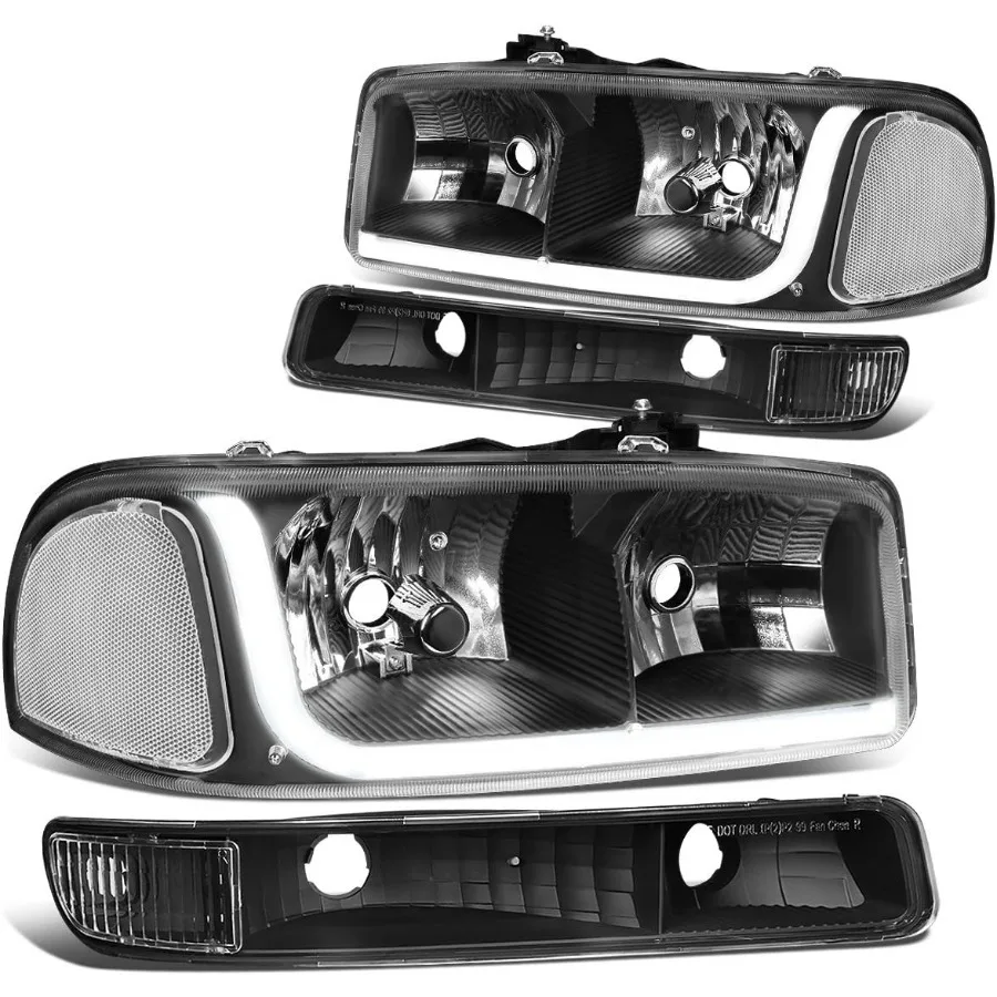 HL-LB-SIERRA99-BK-CL1 4PCs LED DRL Strip Headlight + Bumper Lamp Compatible with 99-07 Sierra/Yukon Does NOT Fit Denali Trims
HL-LB-SIERRA99-BK-CL1 4PCs LED DRL Strip Headlight + Bumper Lamp Compatible with 99-07 Sierra/Yukon Does NOT Fit Denali Trims