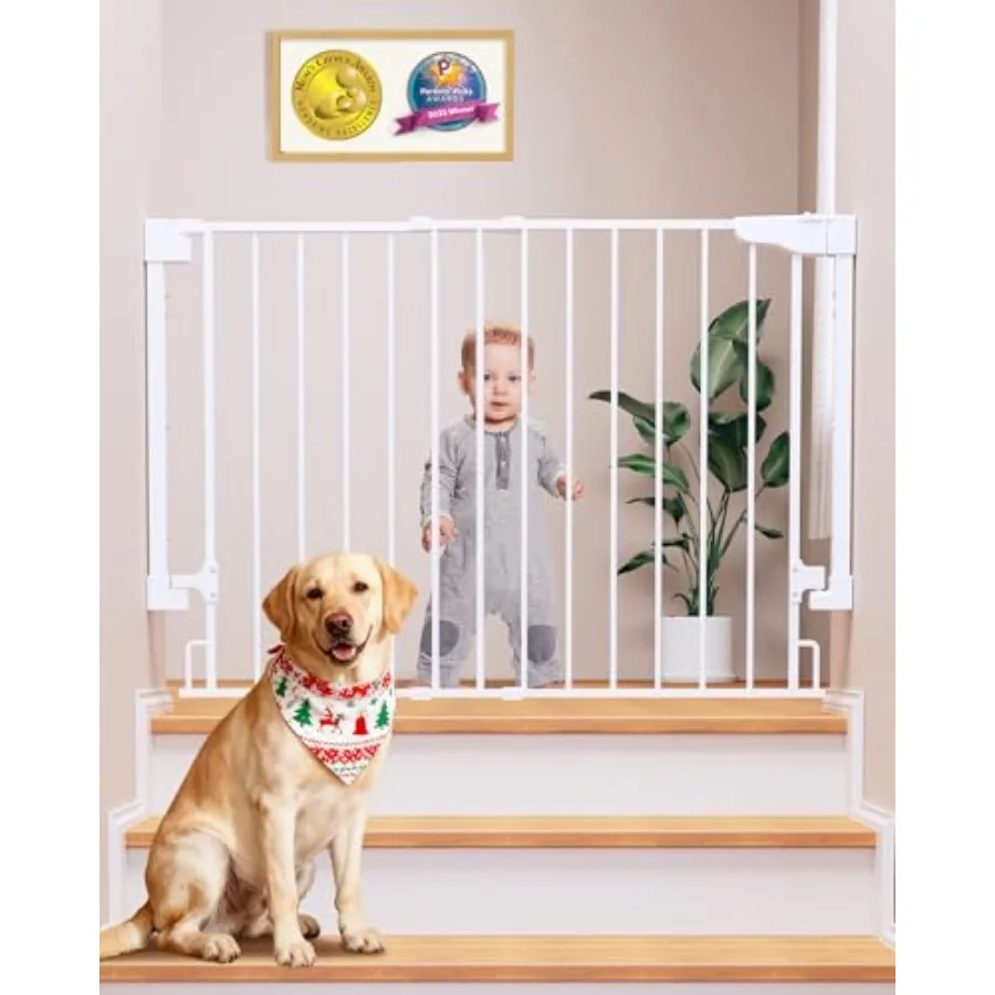 Cumbor 29.2 43" Baby Gate for Stairs, Drill Required,Expandable No Bottom Bar Dog Gate, Auto Close Extra Wide Walk Thru, Pet an
Cumbor 29.2 43" Baby Gate for Stairs, Drill Required,Expandable No Bottom Bar Dog Gate, Auto Close Extra Wide Walk Thru, Pet an