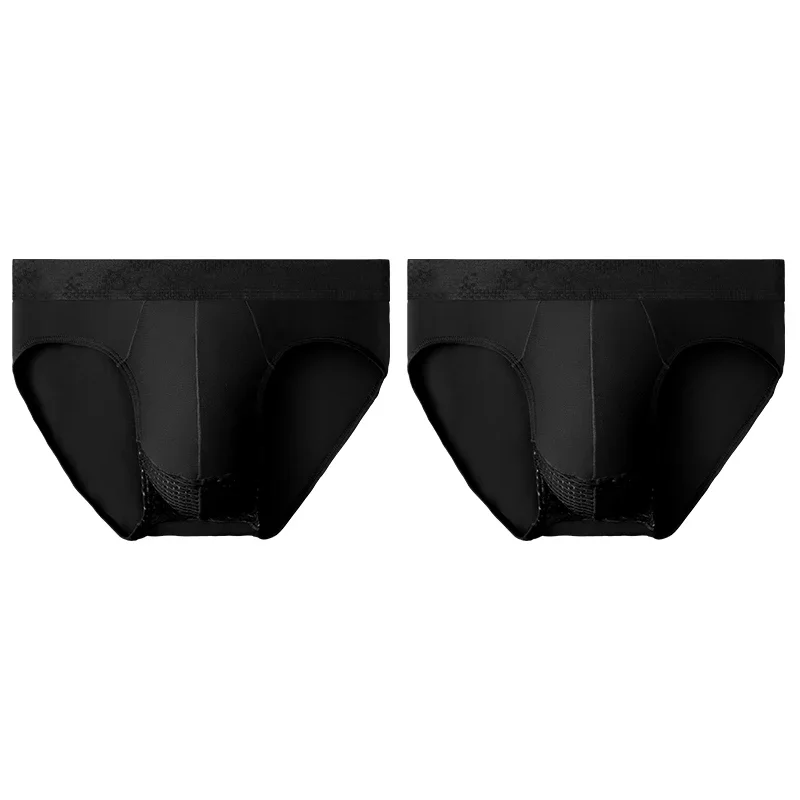 2PCS scrotal panties men's briefs summer thin ice silk breathable mesh sexy shorts
2PCS scrotal panties men's briefs summer thin ice silk breathable mesh sexy shorts