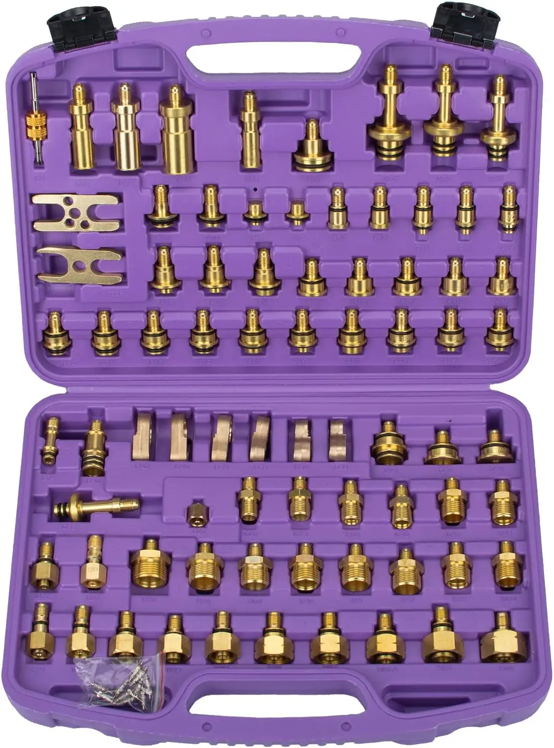 77PCS Air Conditioning Leak Test Kit, Air Conditioning Leak Detector, A/C Compressor Detection Repair Tool Kit
77PCS Air Conditioning Leak Test Kit, Air Conditioning Leak Detector, A/C Compressor Detection Repair Tool Kit