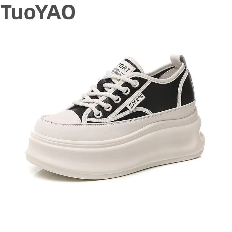 8cm Genuine Leather Platform Wedge Sneakers Women Casual Shoes High Heel Pumps Boots New Women Spring Autumn Summer Board Shoes
8cm Genuine Leather Platform Wedge Sneakers Women Casual Shoes High Heel Pumps Boots New Women Spring Autumn Summer Board Shoes