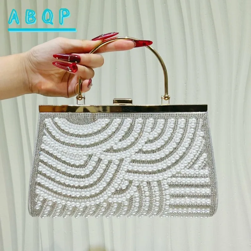 Evening Handbag Pearl and Diamond Dinner Party Women's Handbag Luxury Brand Diamond Fashion Women's Shoulder Crossbody Bag
Evening Handbag Pearl and Diamond Dinner Party Women's Handbag Luxury Brand Diamond Fashion Women's Shoulder Crossbody Bag