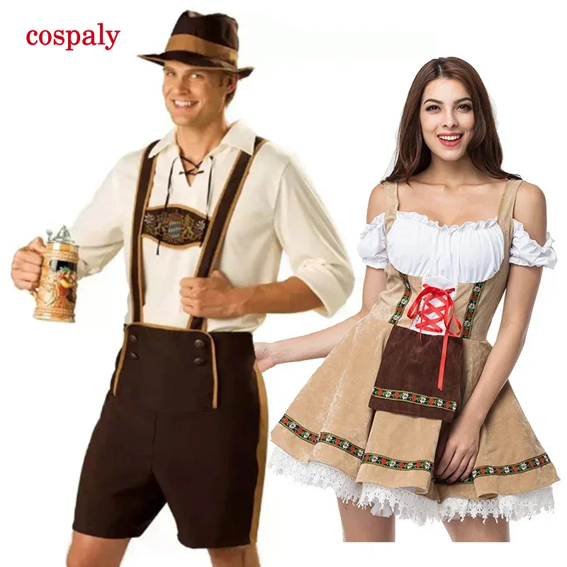 A Traditional Couples Oktoberfest Costume Parade Tavern Bartender Waitress Outfit Cosplay Carnival Halloween Fancy Party Dress
A Traditional Couples Oktoberfest Costume Parade Tavern Bartender Waitress Outfit Cosplay Carnival Halloween Fancy Party Dress