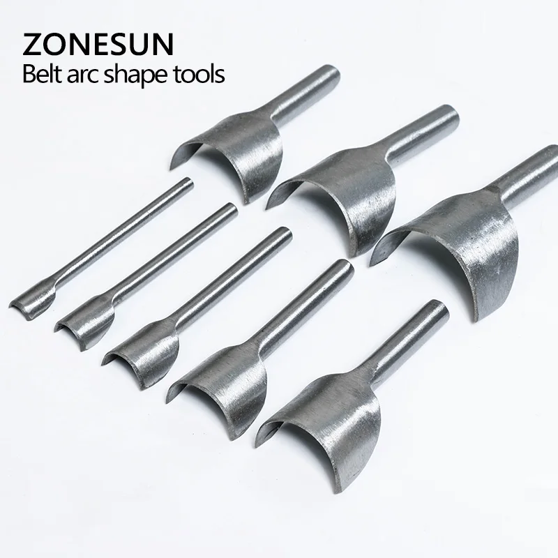 ZONESUN 9pcs Semicircle Leather Punch Tool Set Half Round Belt End Cutter Steel DIY Craft Hand Tools Kit 10-50mm Diameter
ZONESUN 9pcs Semicircle Leather Punch Tool Set Half Round Belt End Cutter Steel DIY Craft Hand Tools Kit 10-50mm Diameter