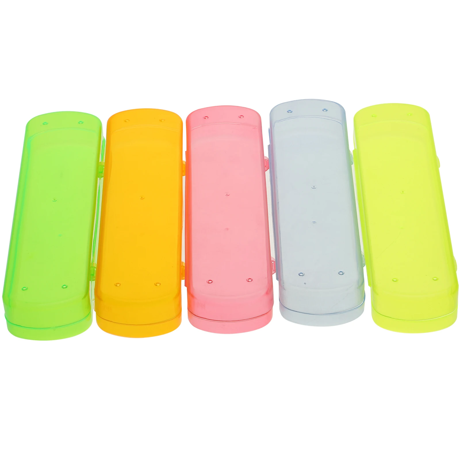 5pcs Candy Color Toothbrush Case For Travel Pp Transparent Holder Storage Toothbrush Toothpaste Case Sanitary Dustproof Cover
5pcs Candy Color Toothbrush Case For Travel Pp Transparent Holder Storage Toothbrush Toothpaste Case Sanitary Dustproof Cover