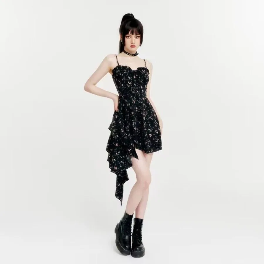 【New style】New romantic capture dark pure desire niche irregular flower sling dress spring and summer
【New style】New romantic capture dark pure desire niche irregular flower sling dress spring and summer