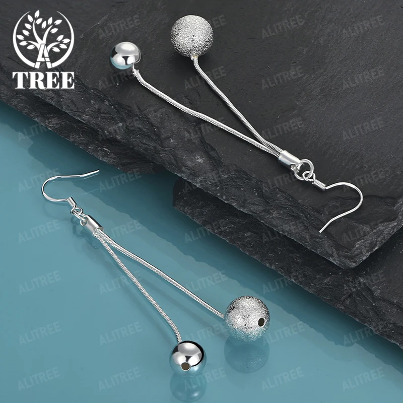Round Ball Pendant 925 Sterling Silver Drop Earrings For Women Party Wedding Birthday Gift Fashion Popular Jewelry Accessories
Round Ball Pendant 925 Sterling Silver Drop Earrings For Women Party Wedding Birthday Gift Fashion Popular Jewelry Accessories