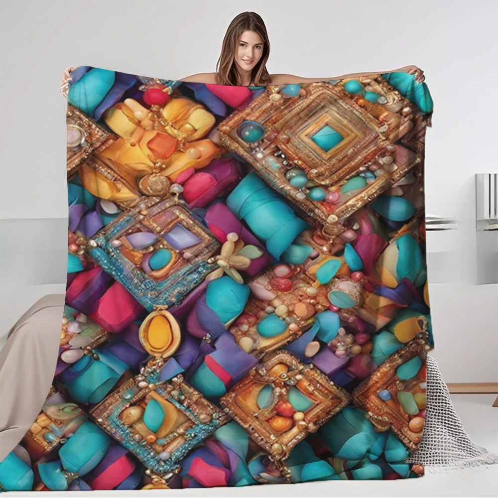Spring/autumn Nordic Flannel Blanket Colorful Beaded Pattern Hospitality Bedding Reversible Blanket Breathable Blankets
Spring/autumn Nordic Flannel Blanket Colorful Beaded Pattern Hospitality Bedding Reversible Blanket Breathable Blankets