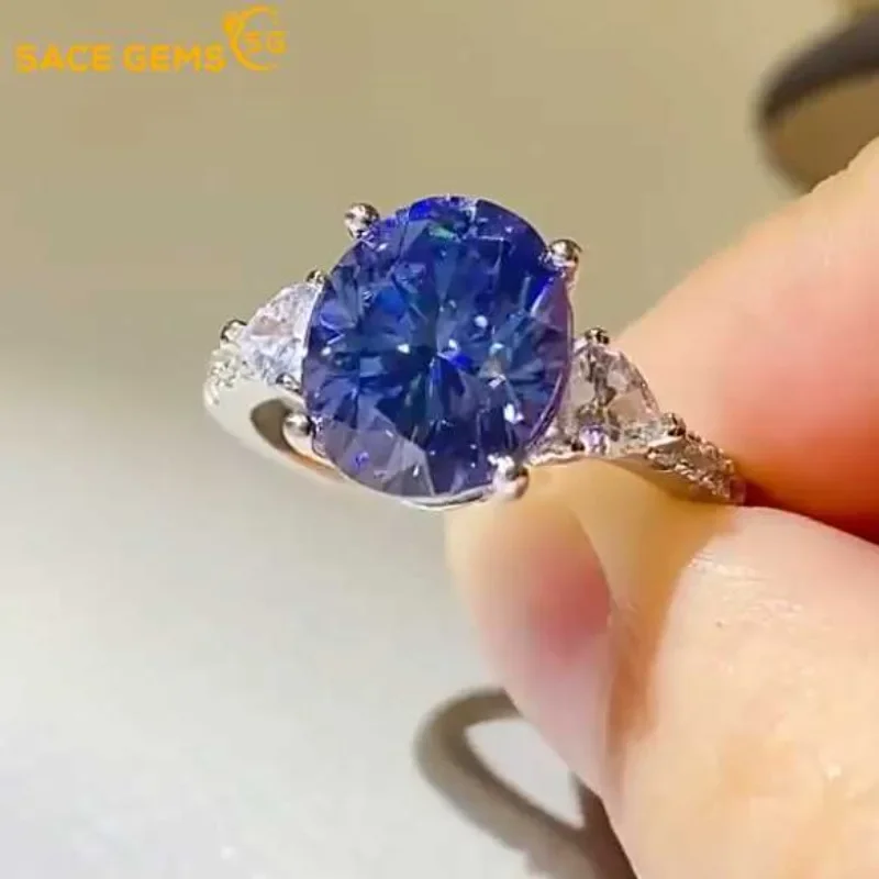 SACE GEMS 18k Plated 5ct Moissanite Diamond Ring for Women Oval Fancy Cut Bridal Sets Solitaire Wedding Promise Band 925 Silver
SACE GEMS 18k Plated 5ct Moissanite Diamond Ring for Women Oval Fancy Cut Bridal Sets Solitaire Wedding Promise Band 925 Silver