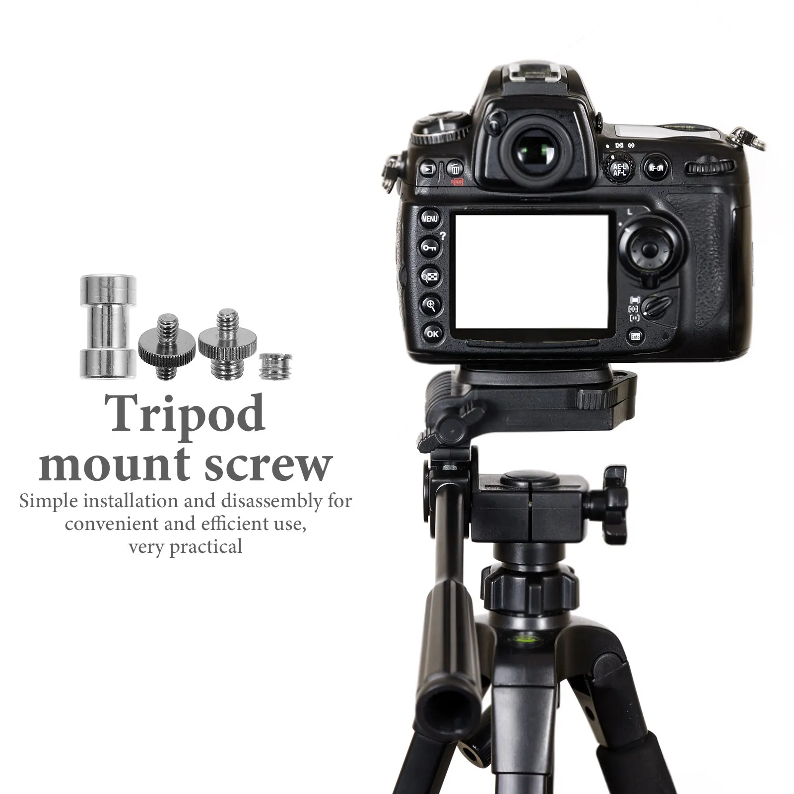 1 set Camera Stand Adapter Tripod Mount Converter Screw Kit 1/4 to 3/8 Inch Durable Practical Replacement Parts
1 set Camera Stand Adapter Tripod Mount Converter Screw Kit 1/4 to 3/8 Inch Durable Practical Replacement Parts