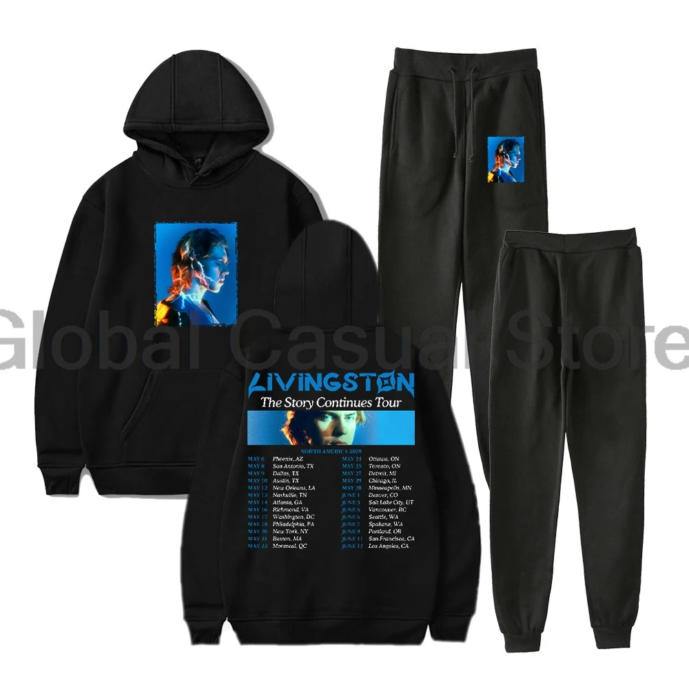 Livingston The Story Continues Tour 2025 толстовки брюки для бега комплект из двух предметов толстовка + спортивные штаны женские и мужские комплекты одежды
Livingston The Story Continues Tour 2025 толстовки брюки для бега комплект из двух предметов толстовка + спортивные штаны женские и мужские комплекты одежды