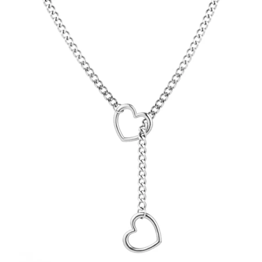 sroyte Heart Slip Chain Necklaces for Women, Stainless Steel O-Ring Adjustable Lariat Y-Necklace, Punk Gothic Cuban Collar Chok
sroyte Heart Slip Chain Necklaces for Women, Stainless Steel O-Ring Adjustable Lariat Y-Necklace, Punk Gothic Cuban Collar Chok