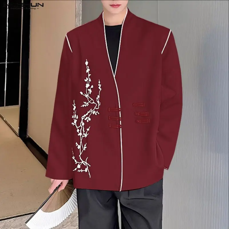 INCERUN Мужская рубашка с лацканами и длинным рукавом, винтажная мужская одежда на пуговицах, свободная уличная одежда, повседневные топы в стиле ретро, мужские рубашки S-5XL
INCERUN Мужская рубашка с лацканами и длинным рукавом, винтажная мужская одежда на пуговицах, свободная уличная одежда, повседневные топы в стиле ретро, мужские рубашки S-5XL