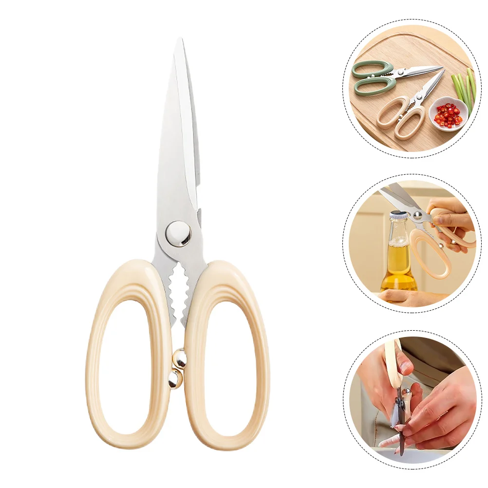 1pc Kitchen Scissors Stainless Steel Ergonomic Non-Slip Multipurpose Food Shear For Chicken Fish Bone Poultry Household
1pc Kitchen Scissors Stainless Steel Ergonomic Non-Slip Multipurpose Food Shear For Chicken Fish Bone Poultry Household