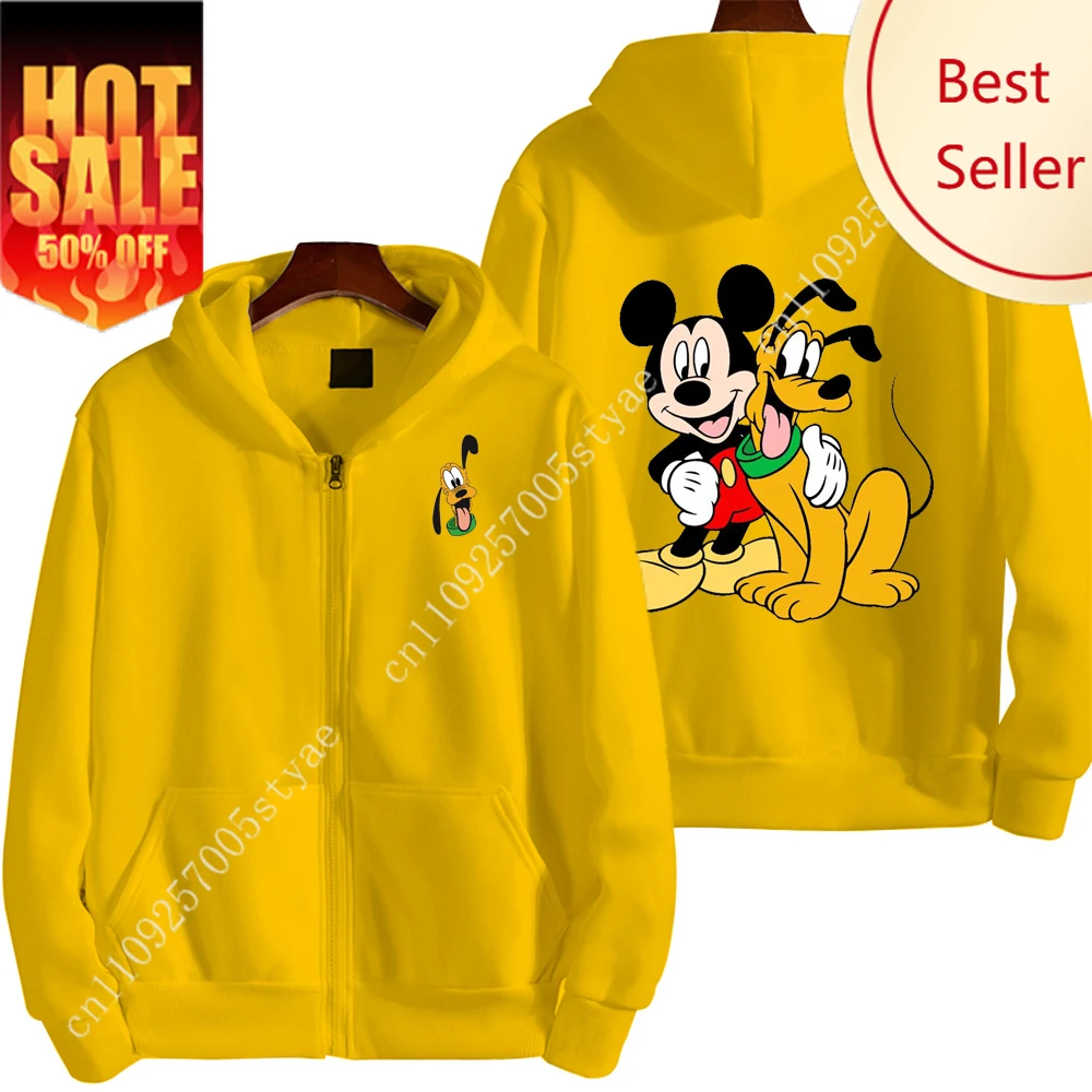 Mickey Mouse And pluto dog Men Cartoon Zipper Hoodie New Anime Women Sweatshirt Spring Autumn Casual Couple Jacket Coat
Mickey Mouse And pluto dog Men Cartoon Zipper Hoodie New Anime Women Sweatshirt Spring Autumn Casual Couple Jacket Coat