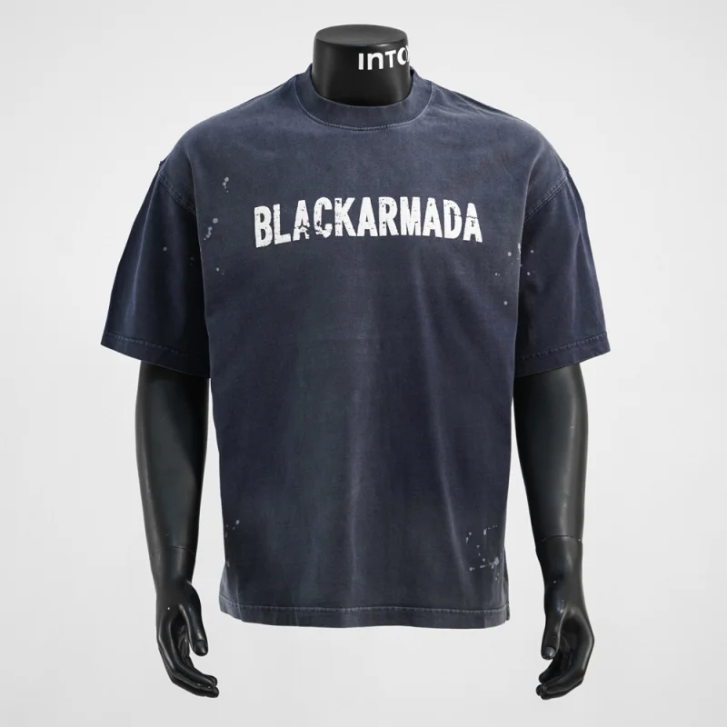 American retro letter print washed and worn loose short sleeved T-shirt for men's summer trendy street casual clothes
American retro letter print washed and worn loose short sleeved T-shirt for men's summer trendy street casual clothes