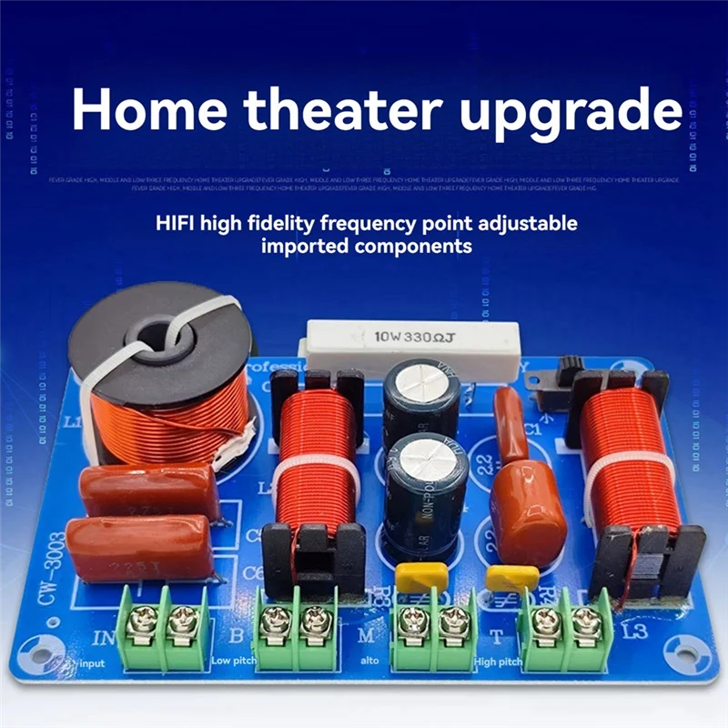 3-Pack High,Medium And Low Speaker Retrofit Crossover 3-Way Audio Adjustable Frequency Divider Hifi High Fidelity Filter-Y41A
3-Pack High,Medium And Low Speaker Retrofit Crossover 3-Way Audio Adjustable Frequency Divider Hifi High Fidelity Filter-Y41A