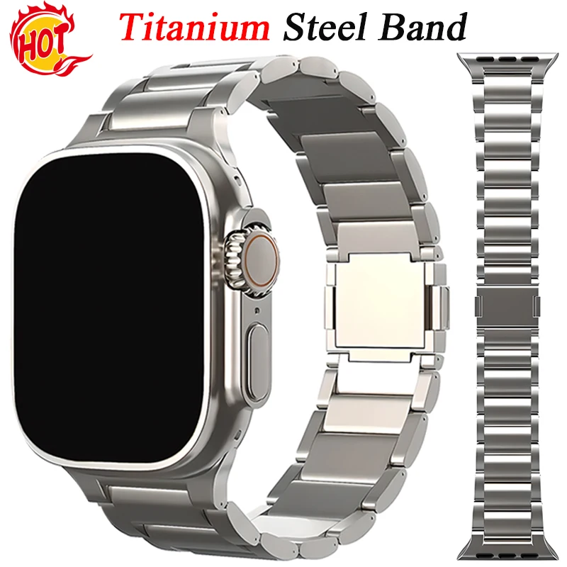 Magnetic Titanium Strip for Apple Watch Band Ultra 2 49mm 42mm 44mm 45mm Luxury Bracelet Iwatch Series 9 8 7 6 SE 5 4 Wristband
Magnetic Titanium Strip for Apple Watch Band Ultra 2 49mm 42mm 44mm 45mm Luxury Bracelet Iwatch Series 9 8 7 6 SE 5 4 Wristband