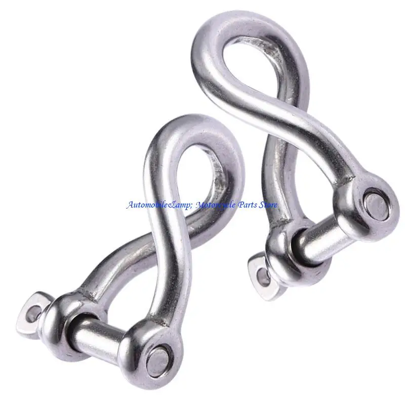 H7BD 2Pcs 5/32" Screw Pin Shackle Rustproof Twisted Shackle Screw Pin Twist Shackle 
H7BD 2Pcs 5/32" Screw Pin Shackle Rustproof Twisted Shackle Screw Pin Twist Shackle