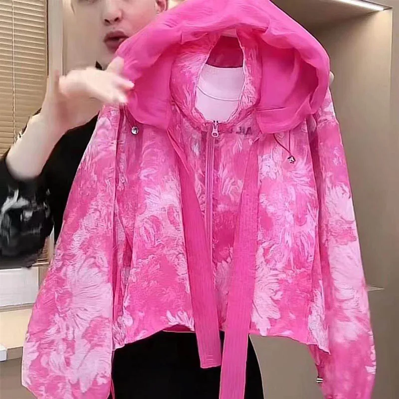 2026 Summer New Sun Protection Jacket Casual Hooded Outwear Fashion Unique Floral Print UV Protection Lightweight Outerwear
2026 Summer New Sun Protection Jacket Casual Hooded Outwear Fashion Unique Floral Print UV Protection Lightweight Outerwear