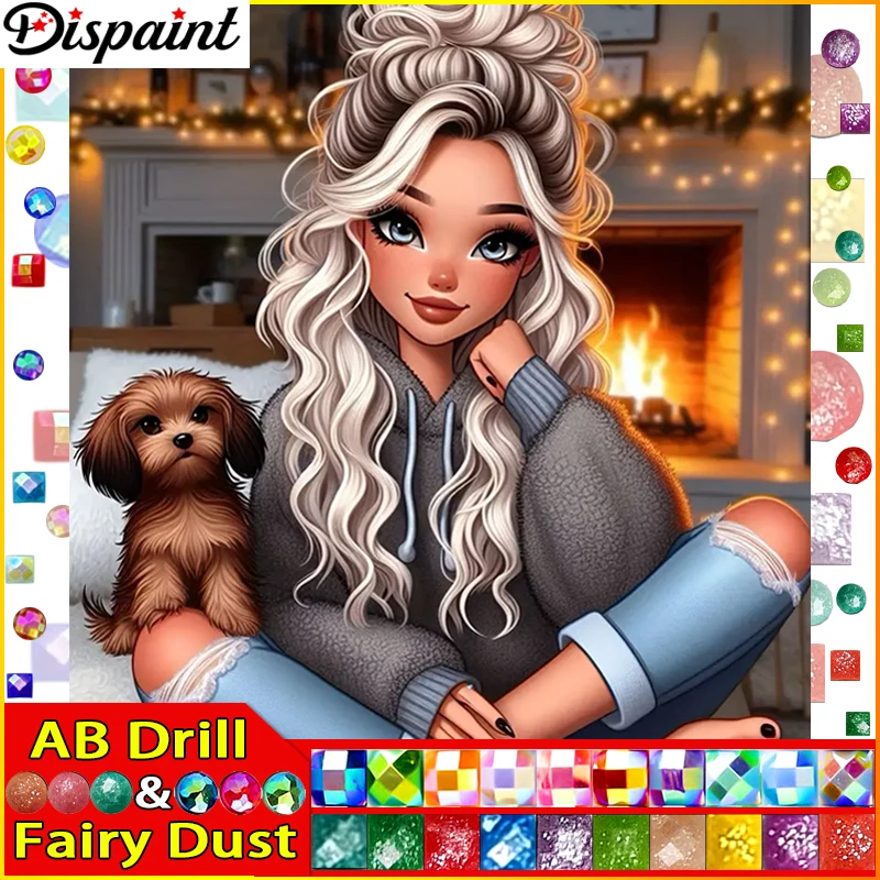 Dispaint Fairy Dust AB 5D Diy Алмазная картина Вышивка крестиком "Женщина Собака" Домашний декор Полный инкрустация стразами Алмазная вышивка
Dispaint Fairy Dust AB 5D Diy Алмазная картина Вышивка крестиком "Женщина Собака" Домашний декор Полный инкрустация стразами Алмазная вышивка