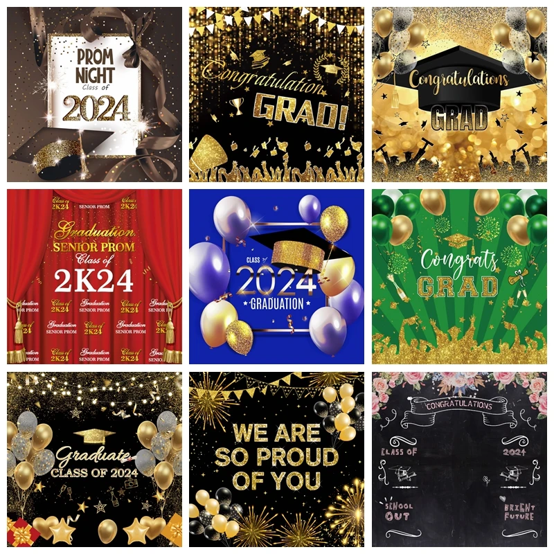 Celebrate 2024 Class Graduation Backdrop for Photography Bachelor Cap Balloon Grad Congrats Party Background Photographic Props
Celebrate 2024 Class Graduation Backdrop for Photography Bachelor Cap Balloon Grad Congrats Party Background Photographic Props
