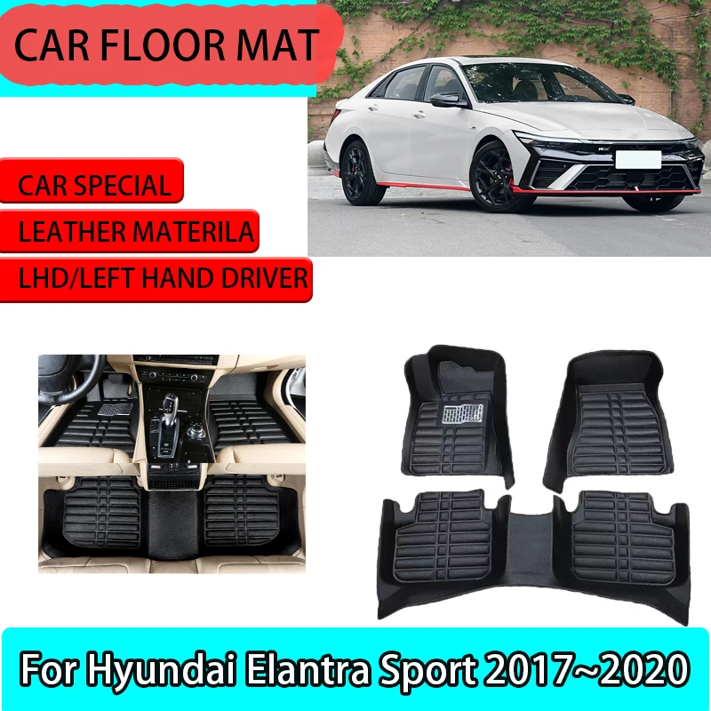 For Hyundai Elantra Sport AD Avante 2017~2020 2018 Custom Leather Panel Liner Pad Foot Parts Auto Carpets Foot Coche Accessorie
For Hyundai Elantra Sport AD Avante 2017~2020 2018 Custom Leather Panel Liner Pad Foot Parts Auto Carpets Foot Coche Accessorie