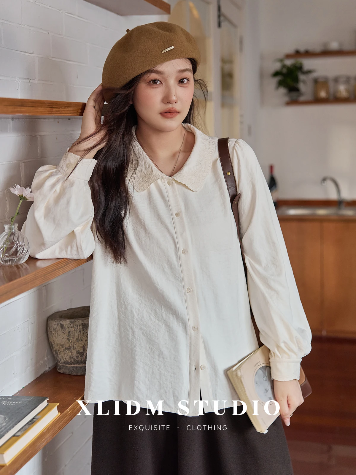 Thiened Milk Skin с вышивкой irt Brued кукольный воротник больших размеров женский повседневный длинный свек свободного покроя из полиэфирного волокна
Thiened Milk Skin с вышивкой irt Brued кукольный воротник больших размеров женский повседневный длинный свек свободного покроя из полиэфирного волокна