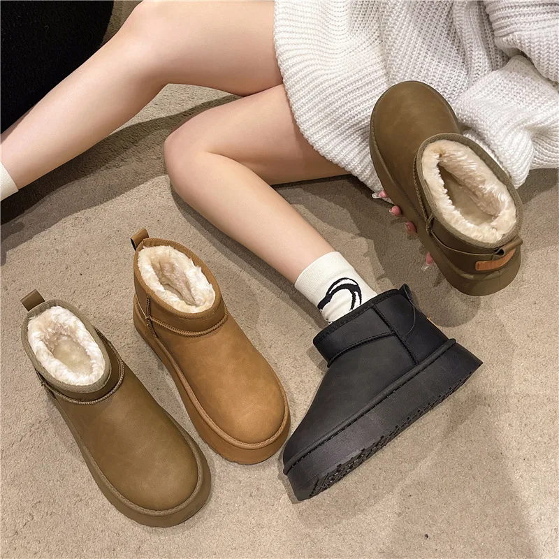 Зимние женские кожаные сапоги 2026 года: утепленные, на флисе, водонепроницаемые, на толстой подошве, короткие, теплые, хлопковые
Зимние женские кожаные сапоги 2026 года: утепленные, на флисе, водонепроницаемые, на толстой подошве, короткие, теплые, хлопковые