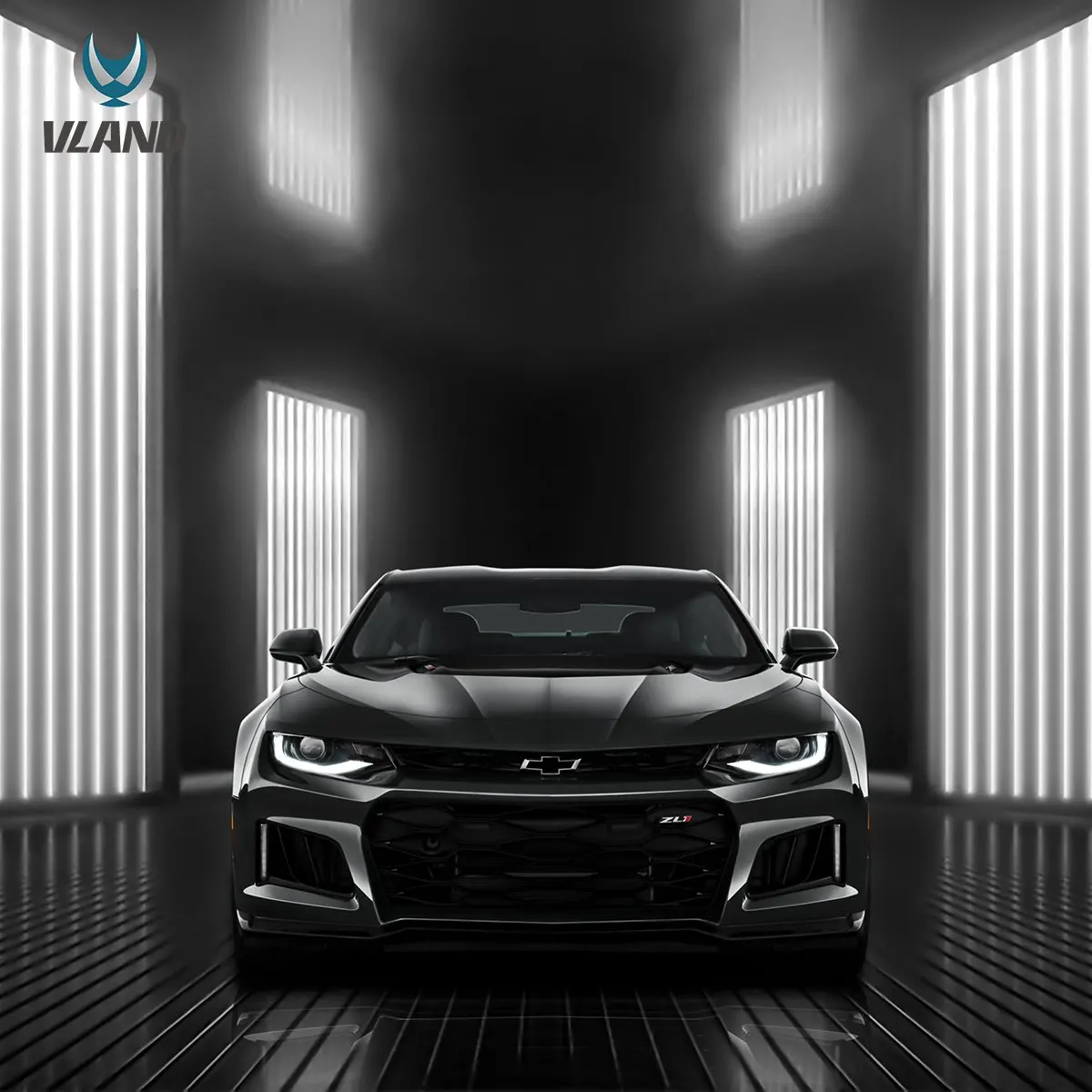 VLAND 2016-2018 Camaro & 19-2024 Camaro ZL1 LED Dual Beam Projector Headlights Black Housing Headlamp Assembly
VLAND 2016-2018 Camaro & 19-2024 Camaro ZL1 LED Dual Beam Projector Headlights Black Housing Headlamp Assembly