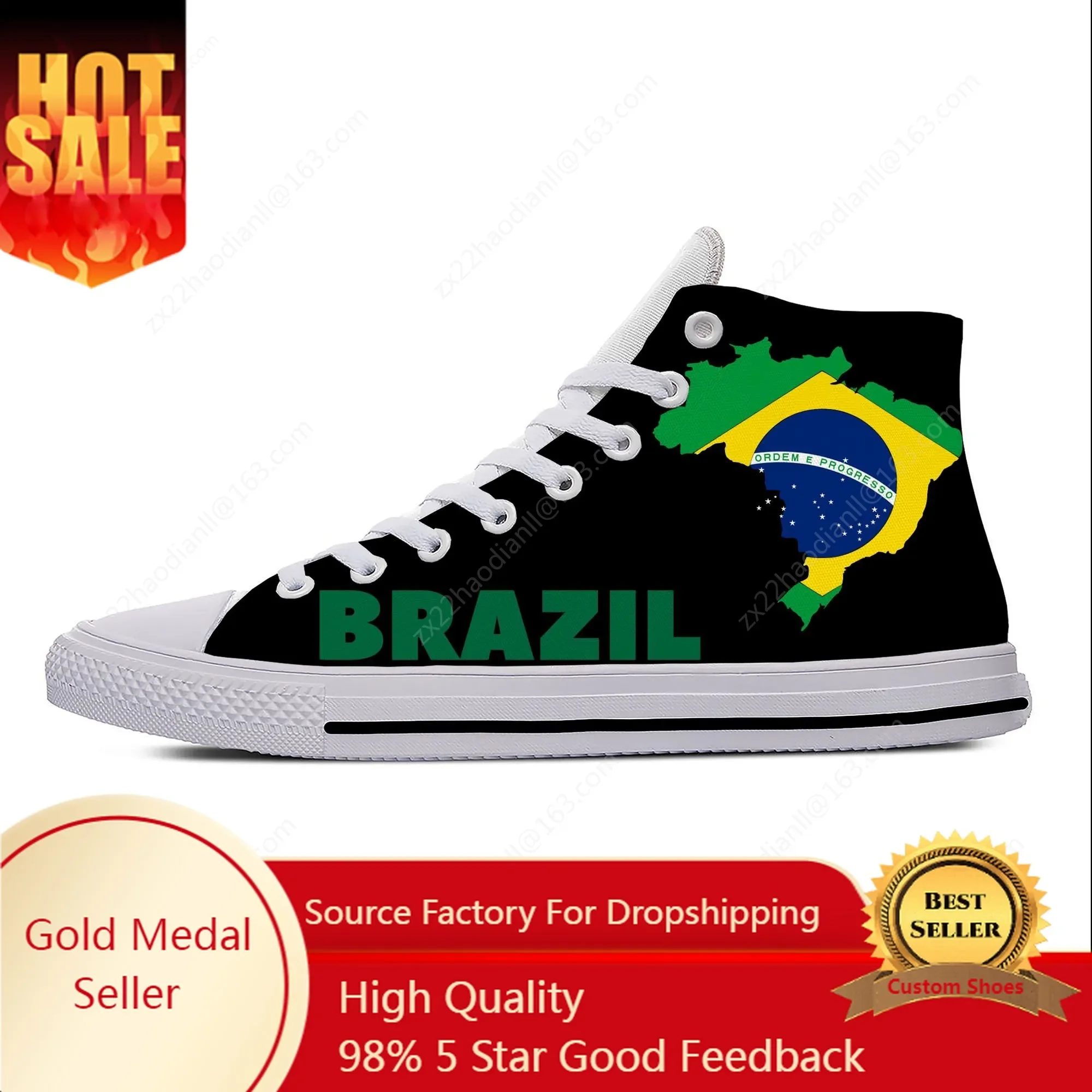 Brazil Flag High Top Sneakers Mens Womens Teenager Casual Shoes Running Shoes 3D Printed Breathable Lightweight shoe
Brazil Flag High Top Sneakers Mens Womens Teenager Casual Shoes Running Shoes 3D Printed Breathable Lightweight shoe