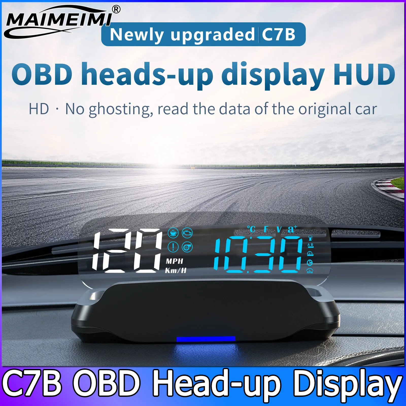 C7B Auto OBD2 Head Up Display Auto Electronics HUD Projector Display Digital Car Speedometer Accessories Compass Water Temp
C7B Auto OBD2 Head Up Display Auto Electronics HUD Projector Display Digital Car Speedometer Accessories Compass Water Temp