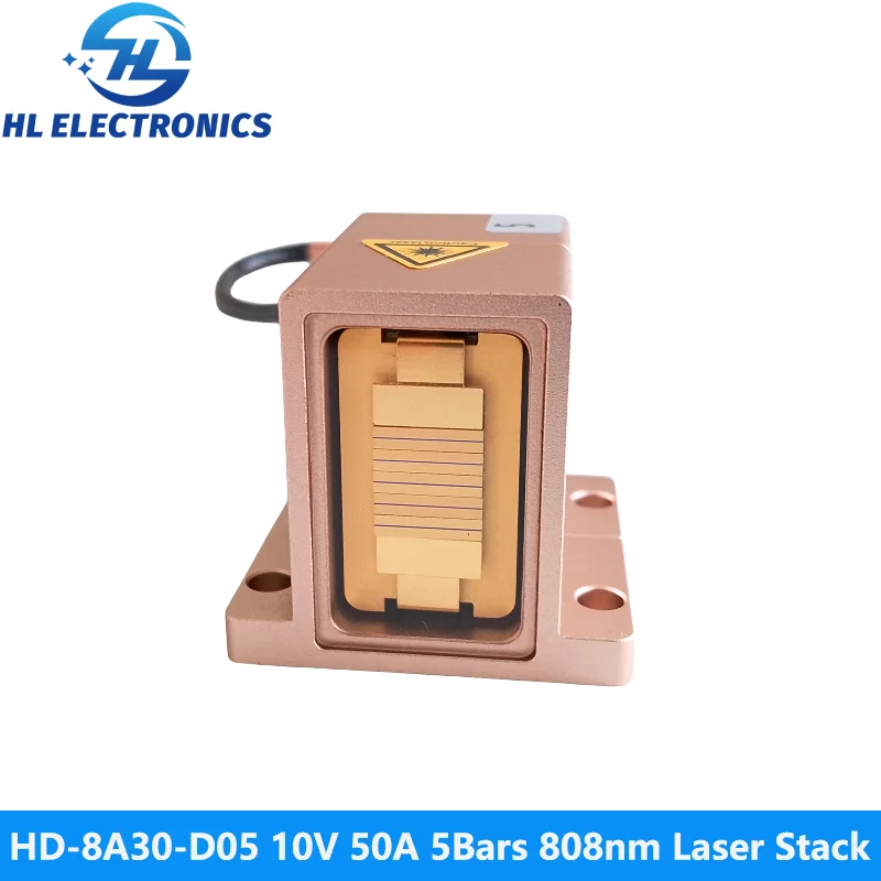 HD-8A30-D05 10V 50A 5Bars 300W 808nm Laser Stack for Hair Removal Machine
HD-8A30-D05 10V 50A 5Bars 300W 808nm Laser Stack for Hair Removal Machine
