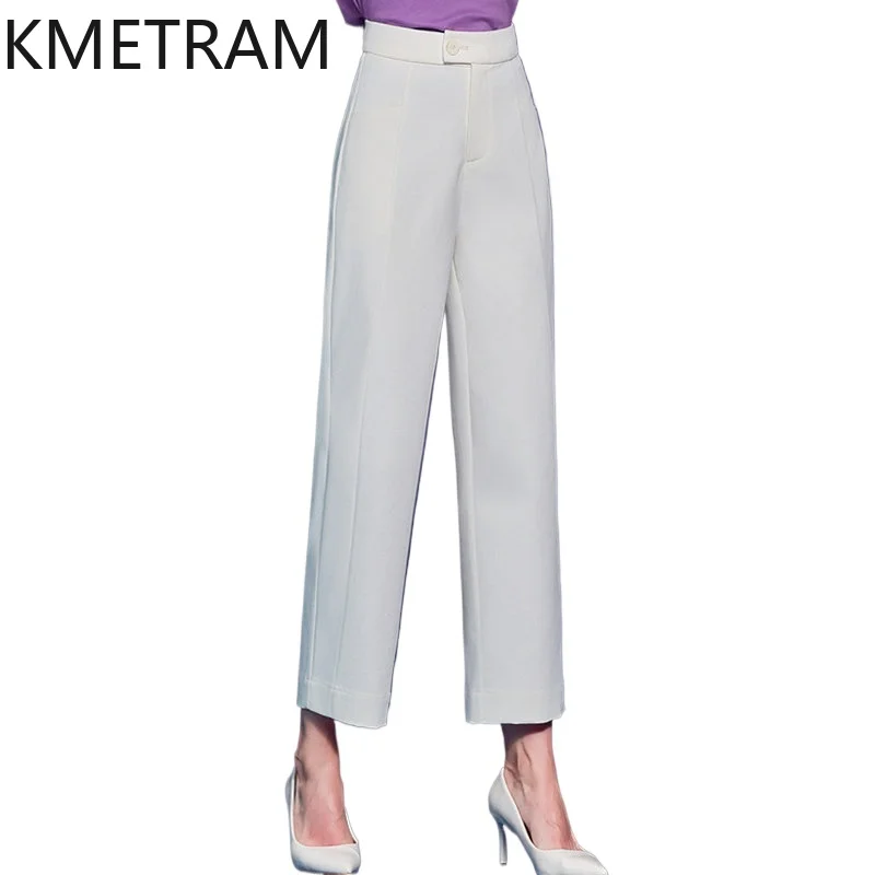 KMETRAM Elegant Ivory White Pants for Women Summer Straight Trousers High Waist Casual Office Pants Woman Clothing 2026 штаны
KMETRAM Elegant Ivory White Pants for Women Summer Straight Trousers High Waist Casual Office Pants Woman Clothing 2026 штаны