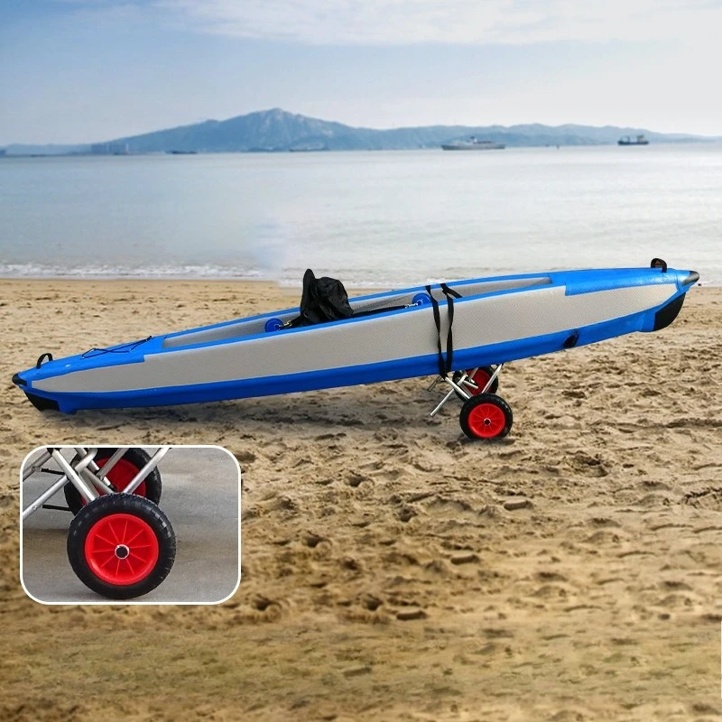 Foldable Aluminum Kayak Trailer Cart, Hard Plastic Paddleboard Hand Pull Trolley with Adjustable Strap
Foldable Aluminum Kayak Trailer Cart, Hard Plastic Paddleboard Hand Pull Trolley with Adjustable Strap