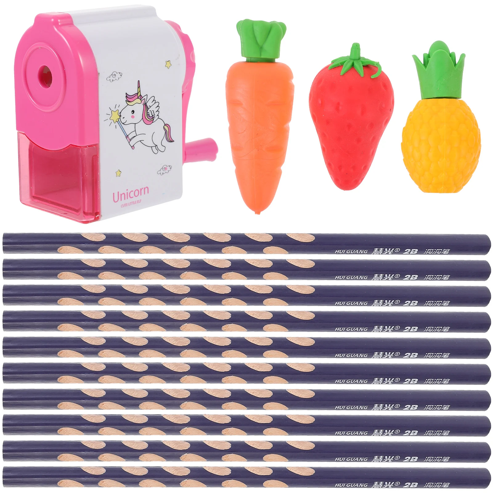 1 Set Fruit Shaped Erasers Cute Cartoon Design Stationery Break-Resistant Core Eraser Sharpener Kit For School Drawing
1 Set Fruit Shaped Erasers Cute Cartoon Design Stationery Break-Resistant Core Eraser Sharpener Kit For School Drawing