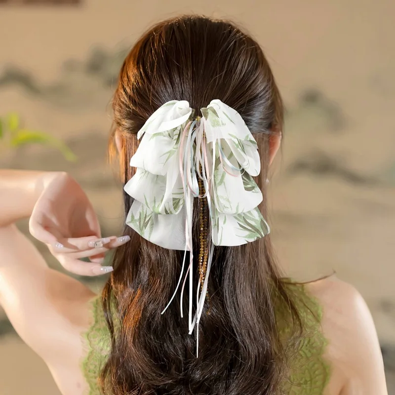 Sweet Printed Tulle Bow Hair Clip Luxurious Low Ponytail Clip for Voluminous Hair Updo Clip for the Back of the Head
Sweet Printed Tulle Bow Hair Clip Luxurious Low Ponytail Clip for Voluminous Hair Updo Clip for the Back of the Head