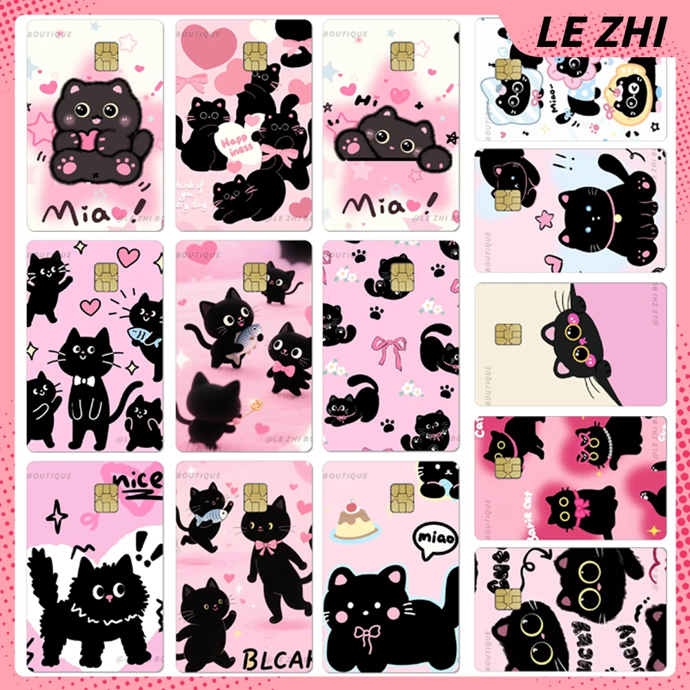 Cute Animals Black Cat Pvc Diy Waterproof Small Chip Protective Film Sticker Black Pink Bank Card Bus Credit Debit Card Sticker
Cute Animals Black Cat Pvc Diy Waterproof Small Chip Protective Film Sticker Black Pink Bank Card Bus Credit Debit Card Sticker