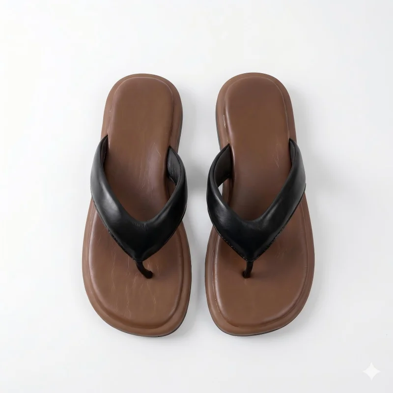 Womens Thick Sole Flip Flops Soft Leather Thong Sandals Comfort Platform Slipper Casual Beach Outdoor Walking Shoes Girls
Womens Thick Sole Flip Flops Soft Leather Thong Sandals Comfort Platform Slipper Casual Beach Outdoor Walking Shoes Girls
