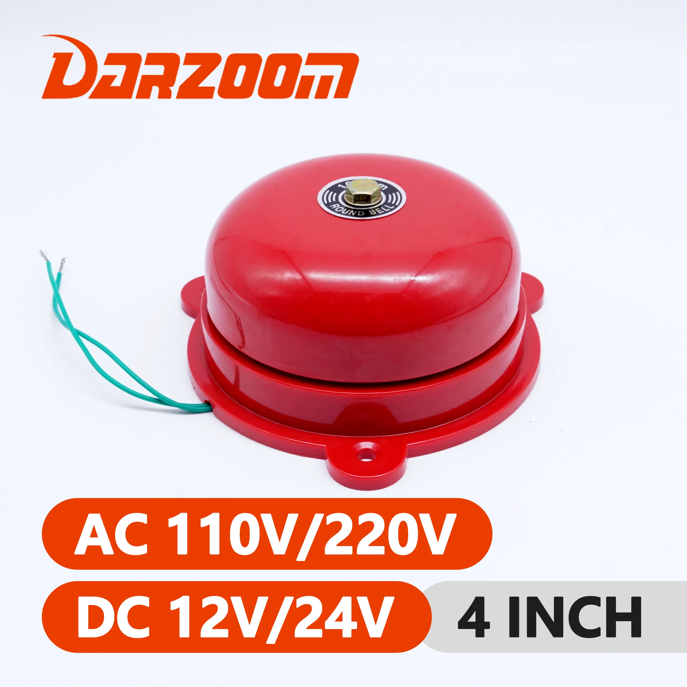 Традиционный электрический звонок AC110V/220V DC12/24V, кольца вызова, громкая 4-дюймовая сигнализация с высоким дБ, домашний дверной звонок, школьный заводской звонок
Традиционный электрический звонок AC110V/220V DC12/24V, кольца вызова, громкая 4-дюймовая сигнализация с высоким дБ, домашний дверной звонок, школьный заводской звонок
