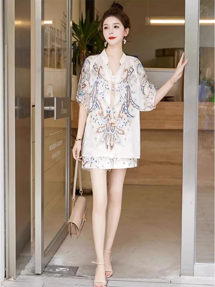 new summer office lady plus size brand female women girls chiffon shirt short sets suits clothing
new summer office lady plus size brand female women girls chiffon shirt short sets suits clothing