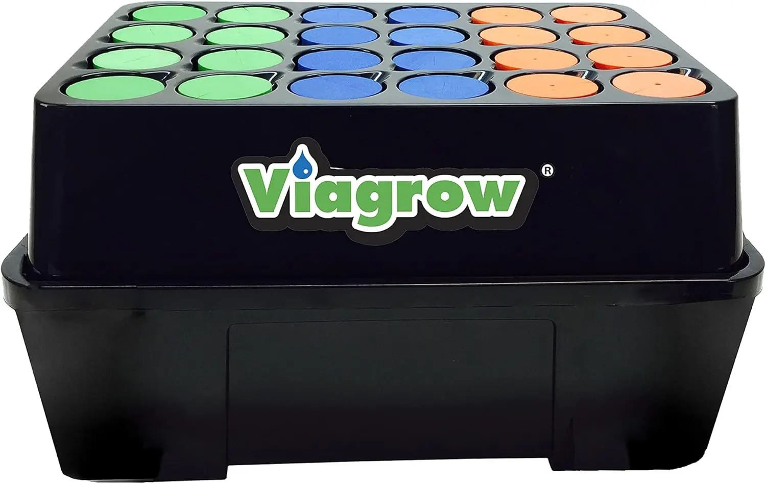 24-Site Aeroponic Hydroponic System with Lid and Collars for Indoor/Outdoor Plant Cloning
24-Site Aeroponic Hydroponic System with Lid and Collars for Indoor/Outdoor Plant Cloning