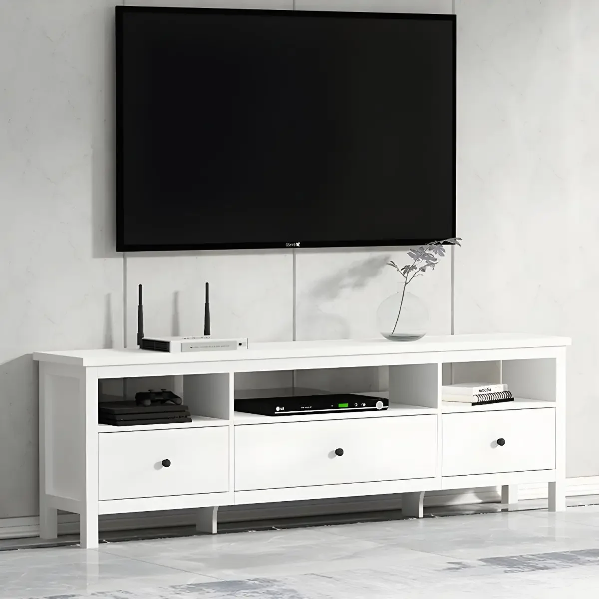 Hotel Divider Minimal Light White Luxury Tv Cabinet Wood Combination Modern Living Room Bedroom Economical TV Cabinet
Hotel Divider Minimal Light White Luxury Tv Cabinet Wood Combination Modern Living Room Bedroom Economical TV Cabinet