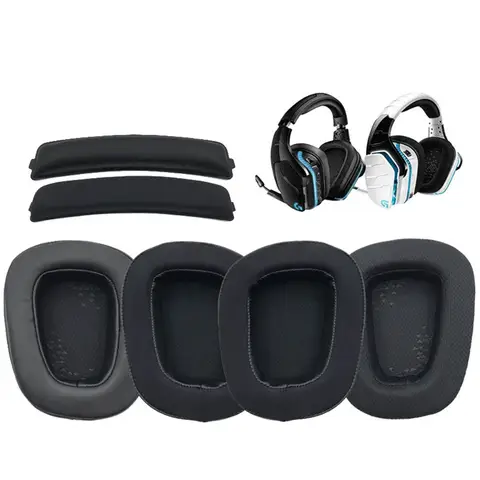 Logitech G935 G635 G933 G633 무선 헤드폰 폼 귀마개 쿠션 액세서리 이어 패드 용 교체 용 이어 패드