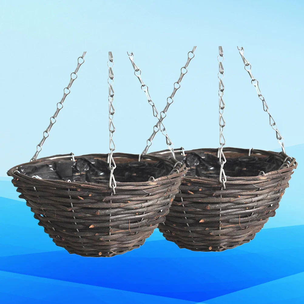 2Pcs 30Cm Rattan Flowerpot Handmade Hanging Basket for Succulents Cacti Flowers Indoor Outdoor Decoration Plant Holder Natural
2Pcs 30Cm Rattan Flowerpot Handmade Hanging Basket for Succulents Cacti Flowers Indoor Outdoor Decoration Plant Holder Natural