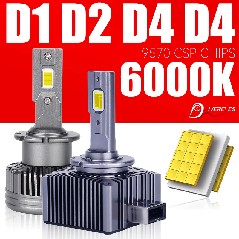 D1S D3S LED Headlight Canbus HID D2S D4S D8S D1R D2R D3R D4R Xenon Lamp Two-sided CSP Chips Car Light 1:1 Size 35W 55W Ballasts
D1S D3S LED Headlight Canbus HID D2S D4S D8S D1R D2R D3R D4R Xenon Lamp Two-sided CSP Chips Car Light 1:1 Size 35W 55W Ballasts