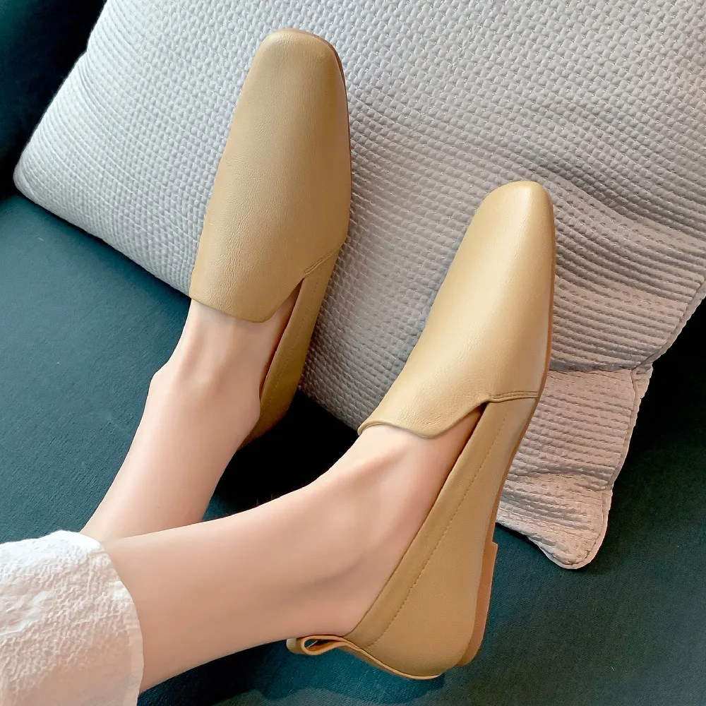 Women's genuine leather square toe slip-on balltet flats loafers leisure soft comfortable high qualitycasual female moccasins
Women's genuine leather square toe slip-on balltet flats loafers leisure soft comfortable high qualitycasual female moccasins