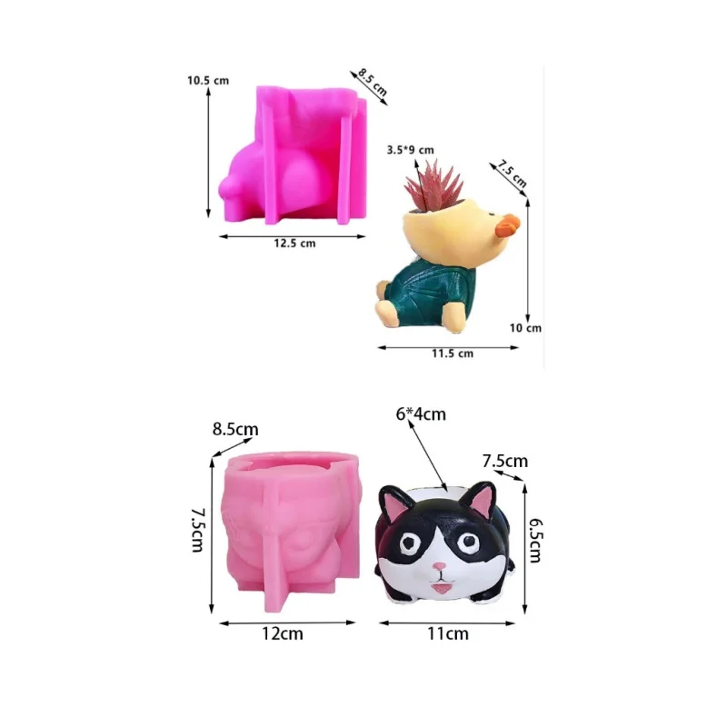 2PCS Reusable Bear Mold for DIY Succulent Planters, 3D Ornaments - Unique Home Decor Gift
2PCS Reusable Bear Mold for DIY Succulent Planters, 3D Ornaments - Unique Home Decor Gift