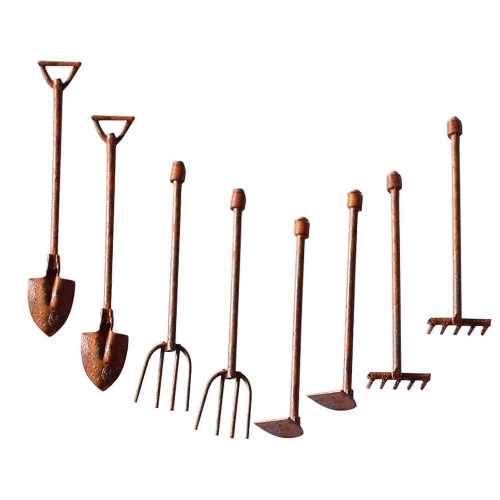 8pcs Mini Tool Decor Zinc Alloy Vintage Garden Ornaments Tiny House Supplies Miniature Gardening Tools Metal Landscaping
8pcs Mini Tool Decor Zinc Alloy Vintage Garden Ornaments Tiny House Supplies Miniature Gardening Tools Metal Landscaping