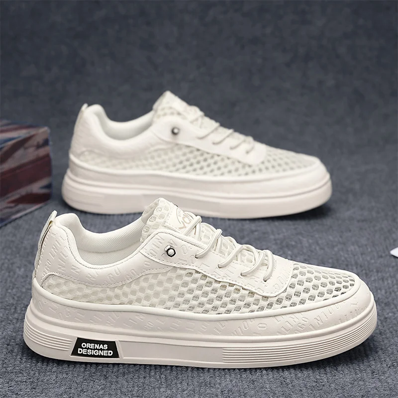 Мужской летний хитовый стиль — универсальные, дышащие кроссовки с большой сеткой, повседневная обувь
Мужской летний хитовый стиль — универсальные, дышащие кроссовки с большой сеткой, повседневная обувь